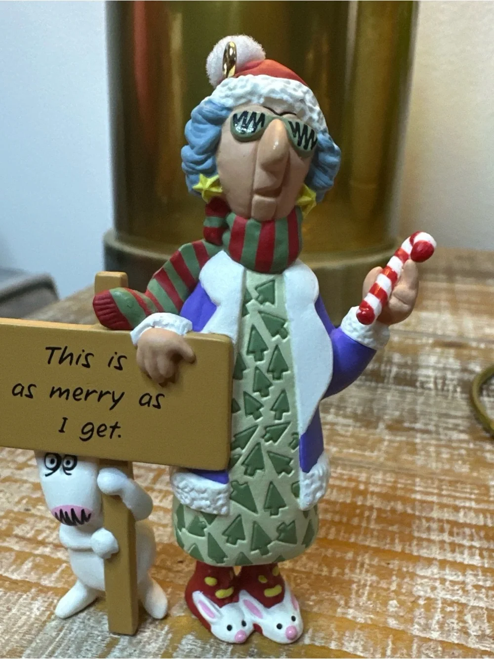 1999 On Thin Ice Hallmark Ornament Maxine, 1996 This Is As Merry As I Get